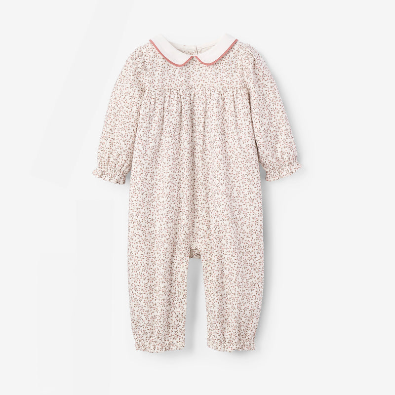 Berry Vines Peter Pan Collar Jumpsuit