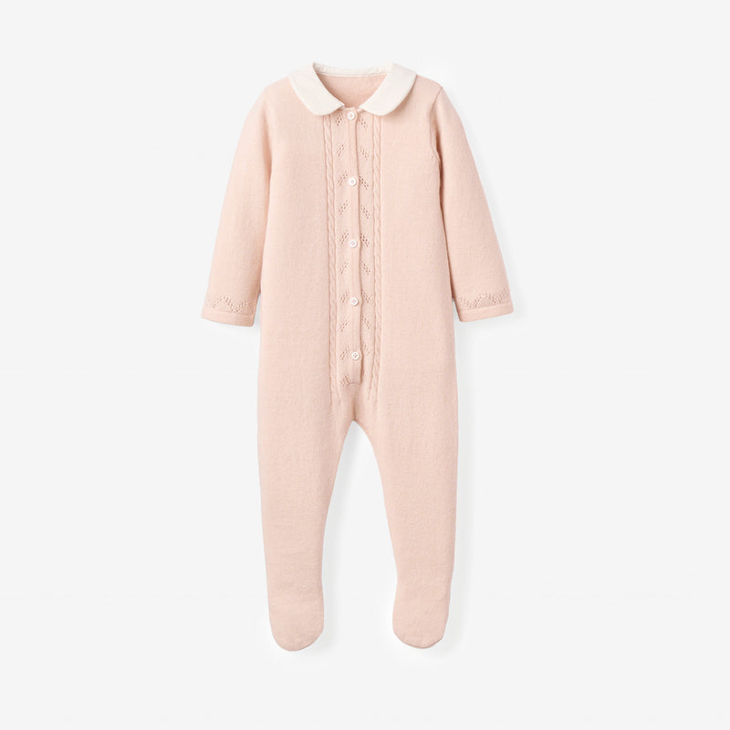 Pale Pink Cashmere Cotton Jumpsuit