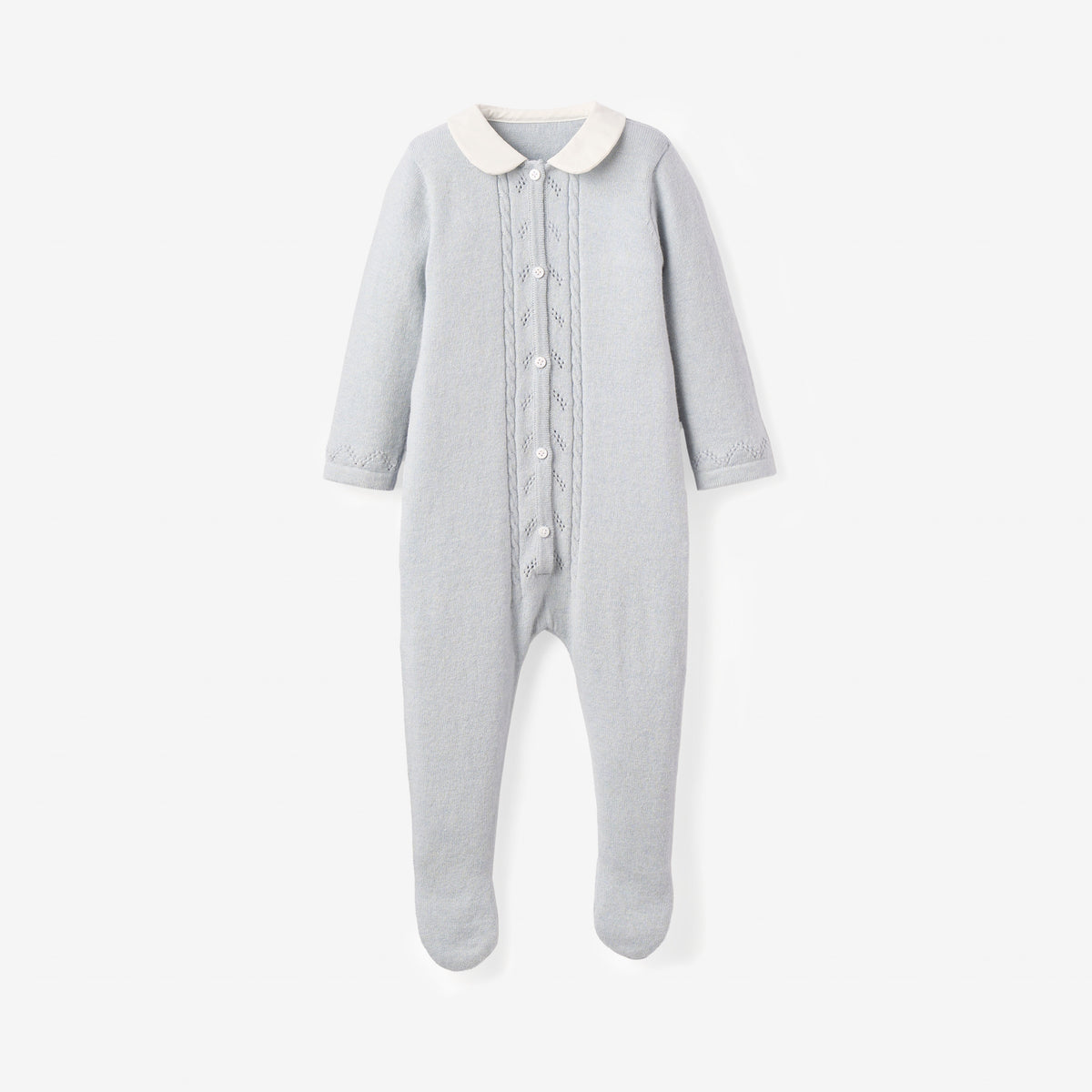 Pale Blue Cashmere Cotton Jumpsuit view 1