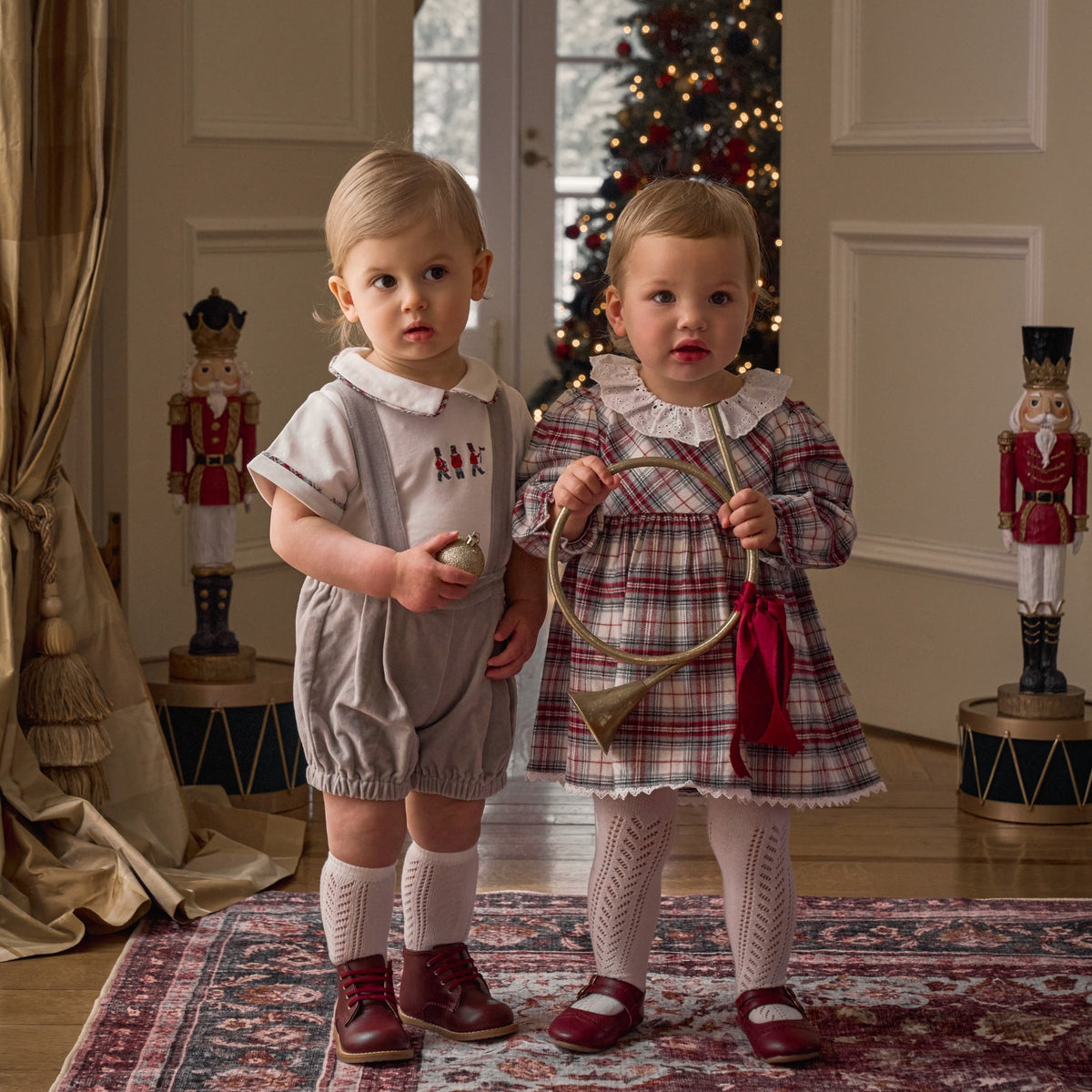 zoomed in Langley Tartan Dress view 3