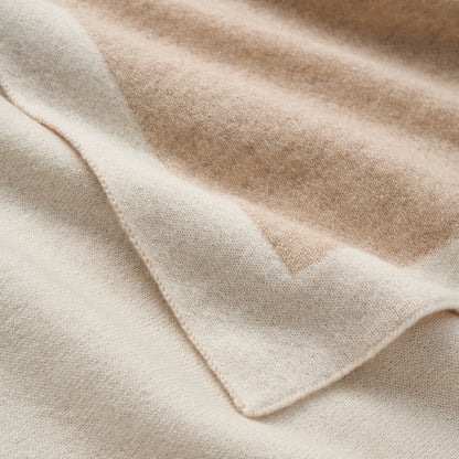 Camel Cashmere-Cotton Baby Blanket
