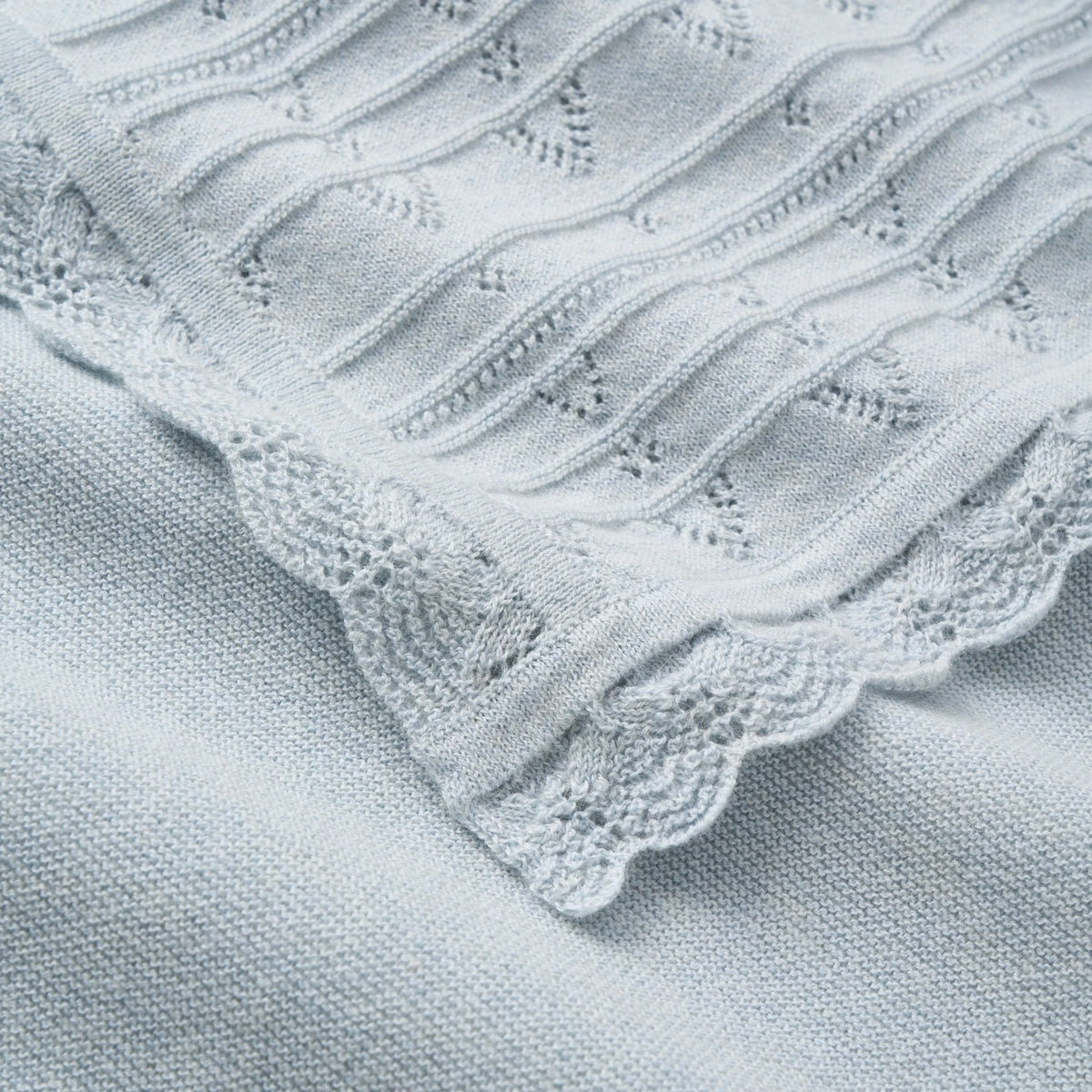 Pale Blue Cashmere Cotton Take Me Home Set view 3