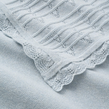 Pale Blue Cashmere Cotton Take Me Home Set