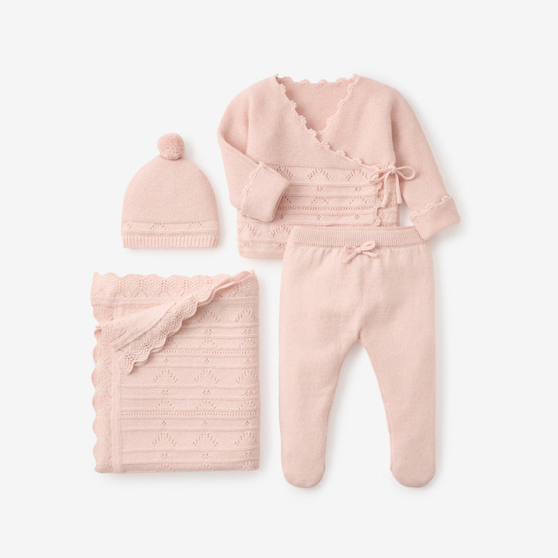 Pale Pink Cashmere Cotton Take Me Home Set