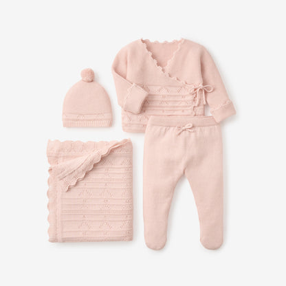 Pale Pink Cashmere Cotton Take Me Home Set