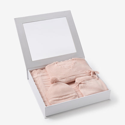 Pale Pink Cashmere Cotton Take Me Home Set