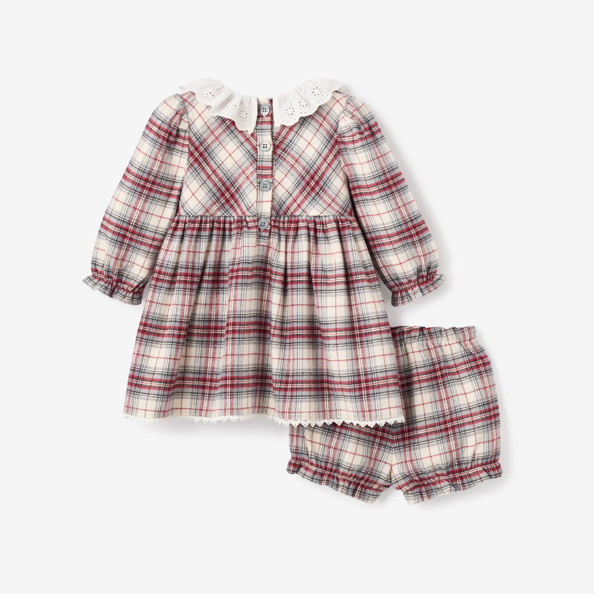 zoomed in Langley Tartan Dress view 6