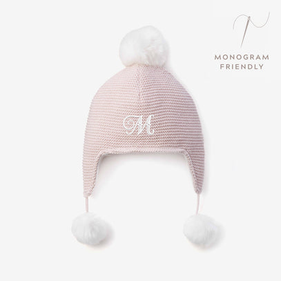 Sofia & Finn Pale Pink Pom Pom Baby Hat