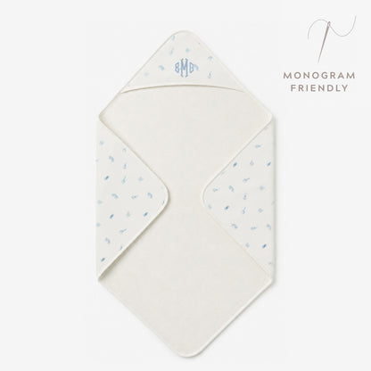 Blue Safari Print Bath Wrap
