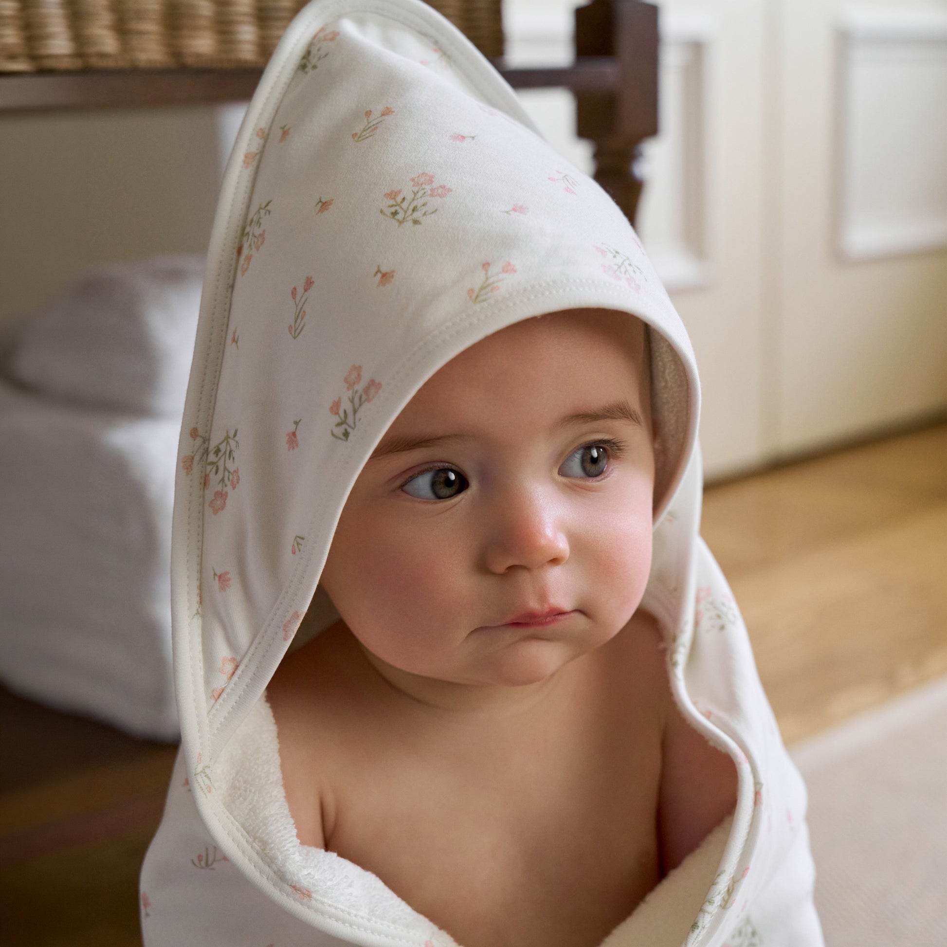 Folklore Floral Print Bath Wrap view 2
