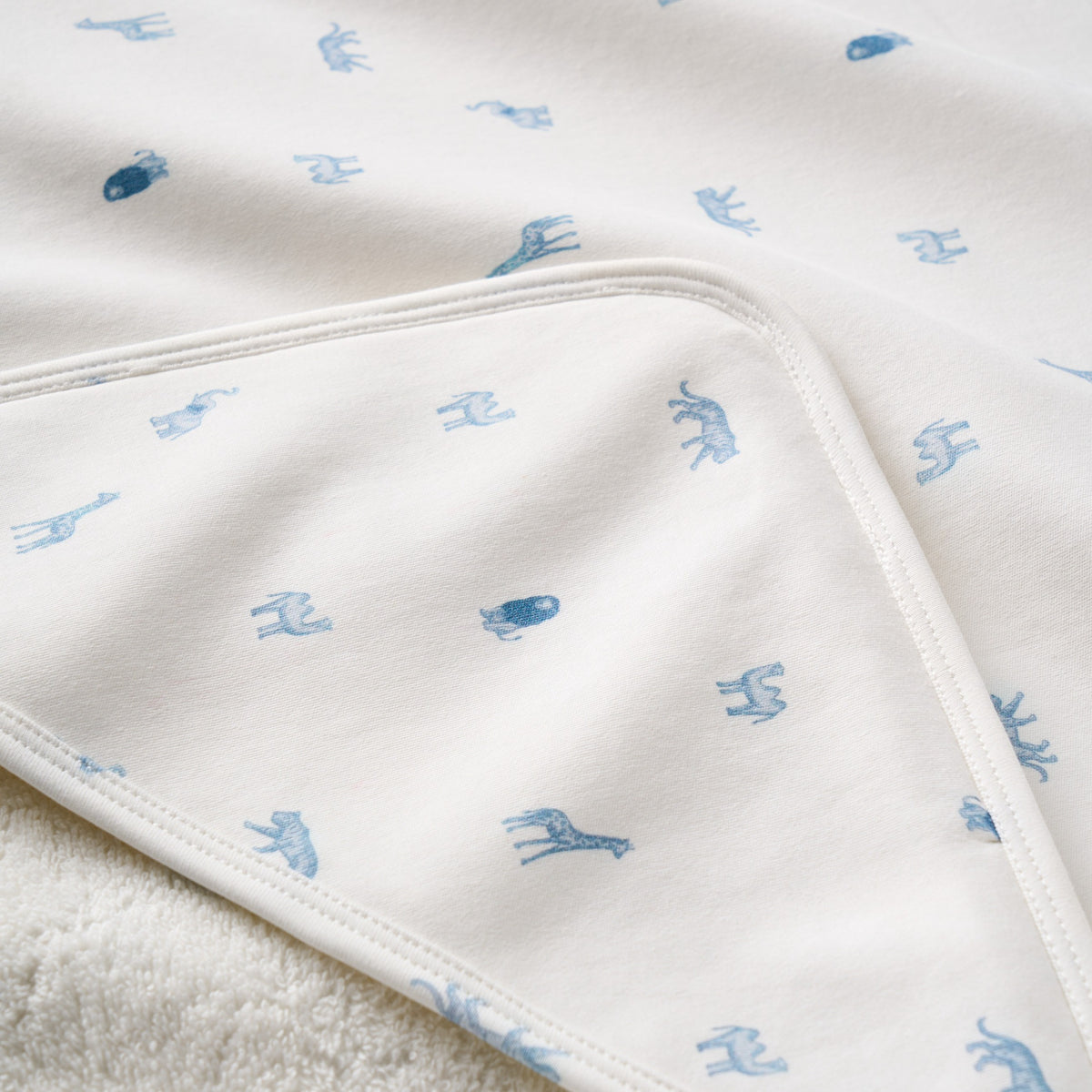 Blue Safari Print Bath Wrap view 3