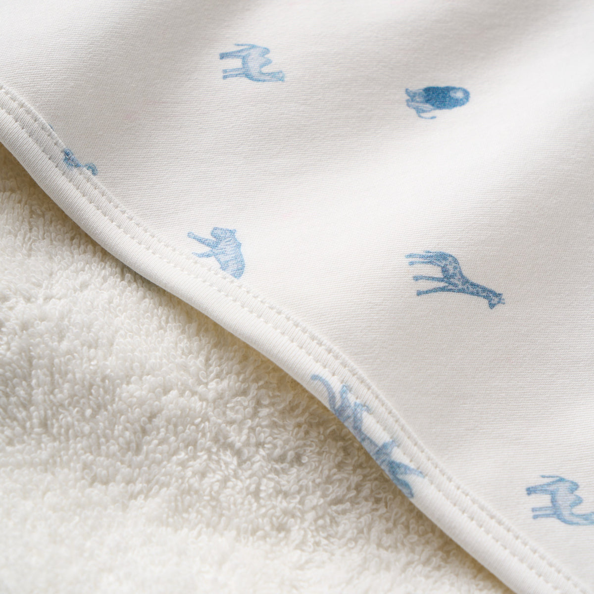 Blue Safari Print Bath Wrap view 4
