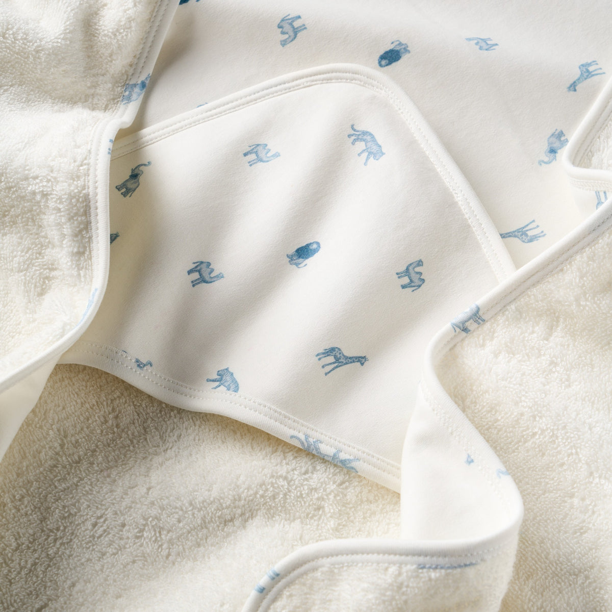 Blue Safari Print Bath Wrap view 5