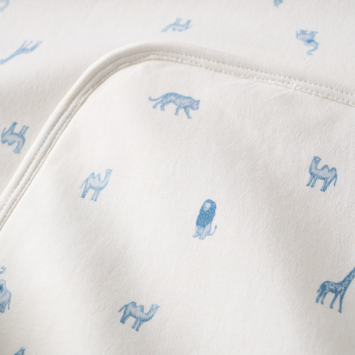 Blue Safari Print Bath Wrap view 6