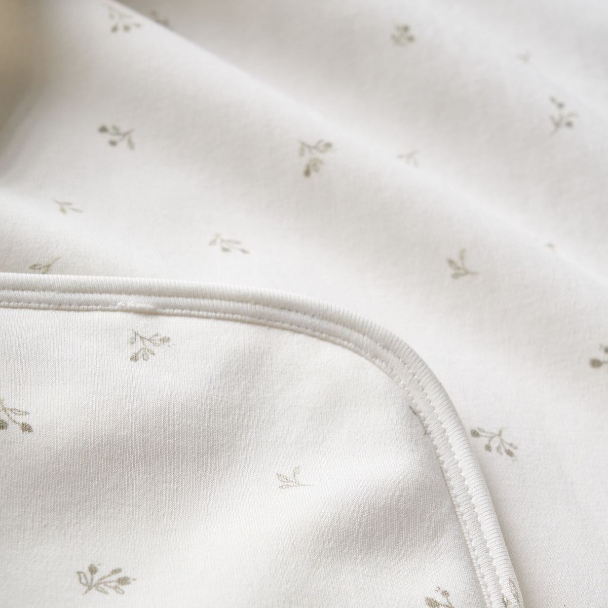 Gray Floral Print Bath Wrap view 7