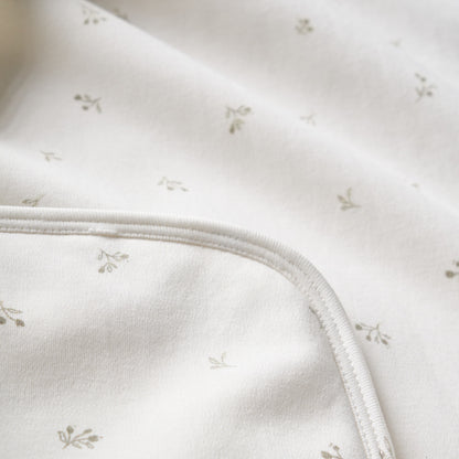 Gray Floral Print Bath Wrap