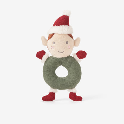 'Jingle' Elf Knit Ring Rattle