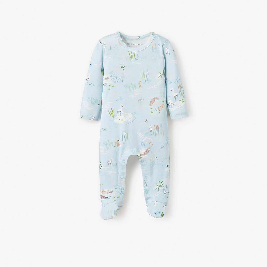 Otter Lake Printed Organic Cotton Jumpsuit – Elegant Baby