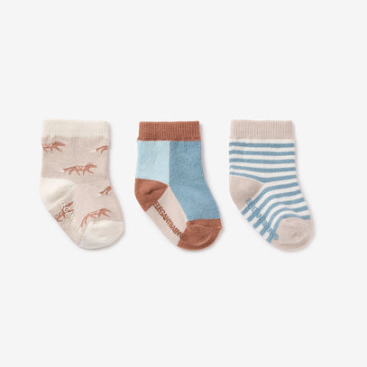 Treehouse Forest Non Slip Baby Socks 3 pack