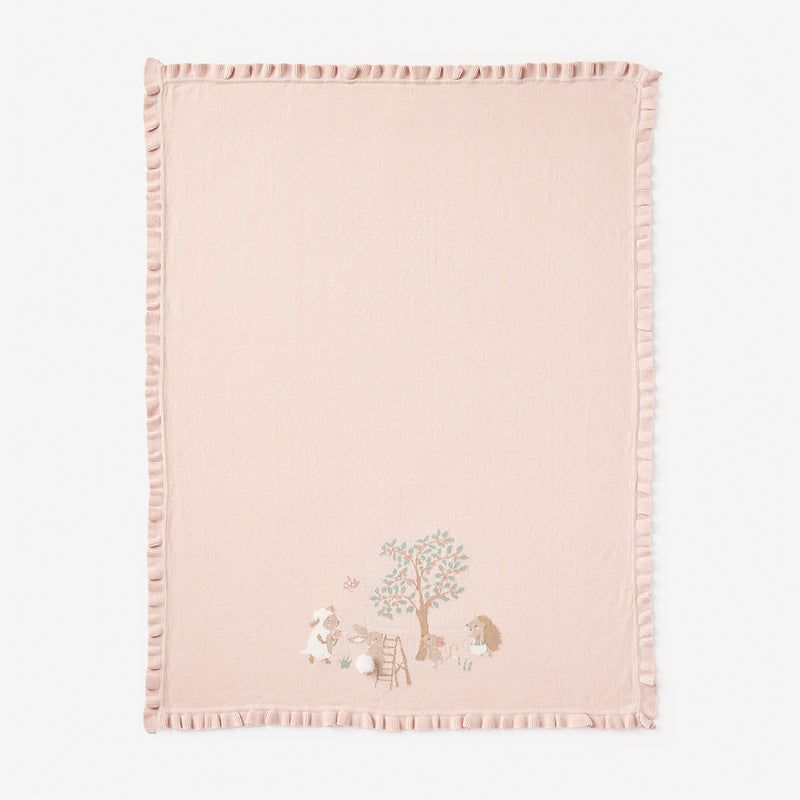 Garden Picnic Knit Blanket