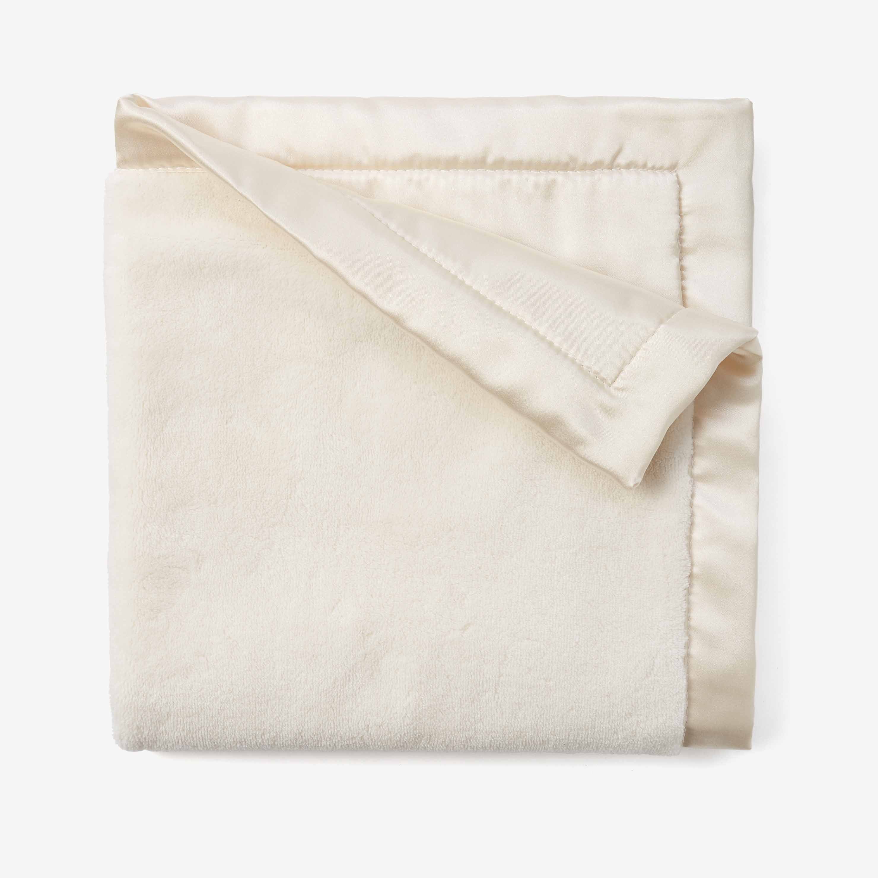 Cream Coral Fleece Baby Security Blanket – Elegant Baby