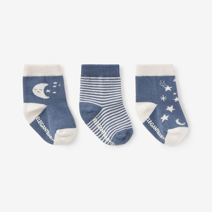 Celestial Non Slip Baby Sock Set 3pk