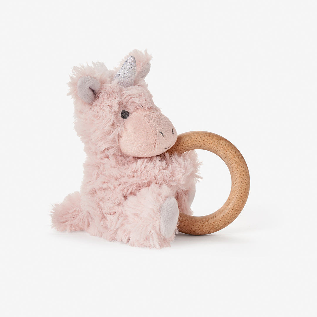 Stuffed Rattle Rings Baby Rattles - Baby Wooden Ring Rattles – Elegant Baby