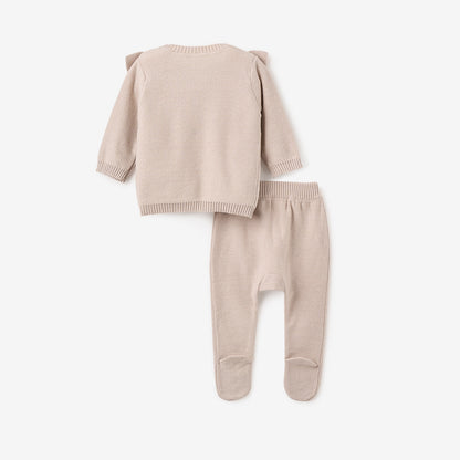 Pony Meadow Heart Sweater & Footed Pant Set
