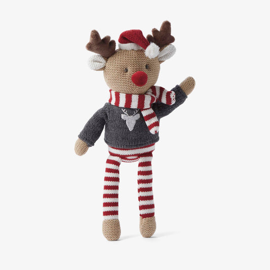 10" Reindeer Baby Knit Doll